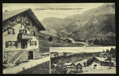 Hirschgund ml : Blick auf Gottesackerwände 2026 m