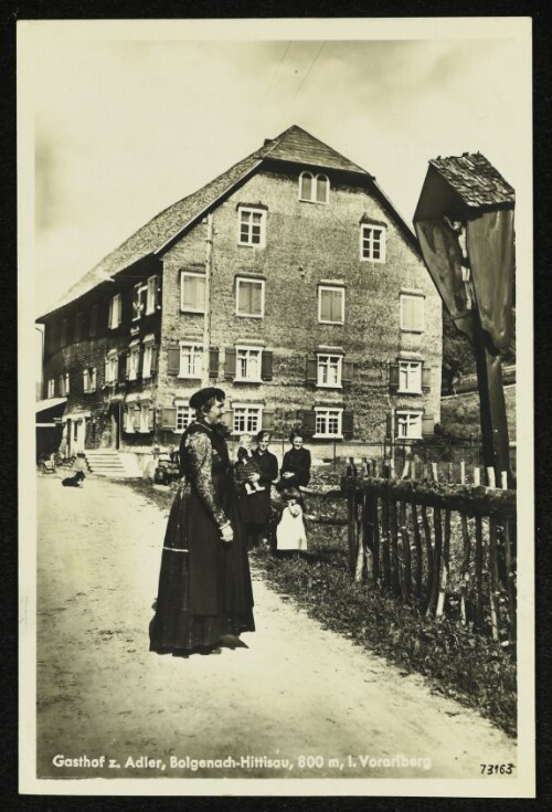 Gasthof z. Adler, Bolgenach-Hittisau, 800 m, i. Vorarlberg