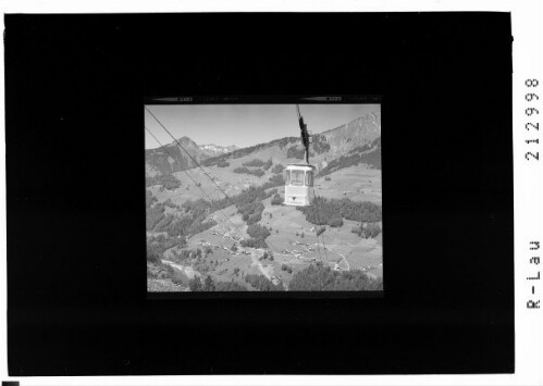 Sonntag, Grosswalsertal Vorarlberg : [Seilbahn bei Sonntag im Grossen Walsertal mit Blick zum Falbkopf]