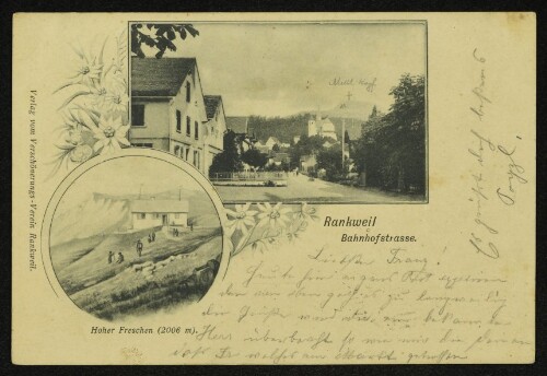 Rankweil Bahnhofstrasse : Hoher Freschen (2006 m).