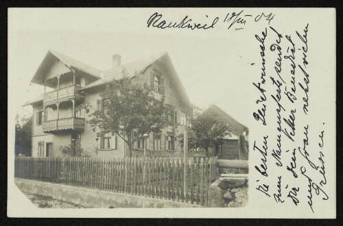 [Einfamilienhaus, vermutlich in Rankweil]