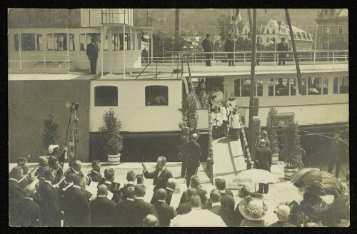 [Taufe des Bodensee-Salondampfers  Stadt Bregenz ]