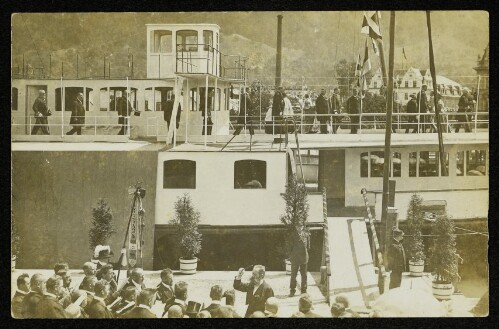 [Taufe des Bodensee-Salondampfers  Stadt Bregenz ]
