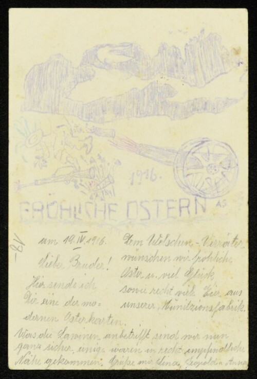 1916 Fröhliche Ostern