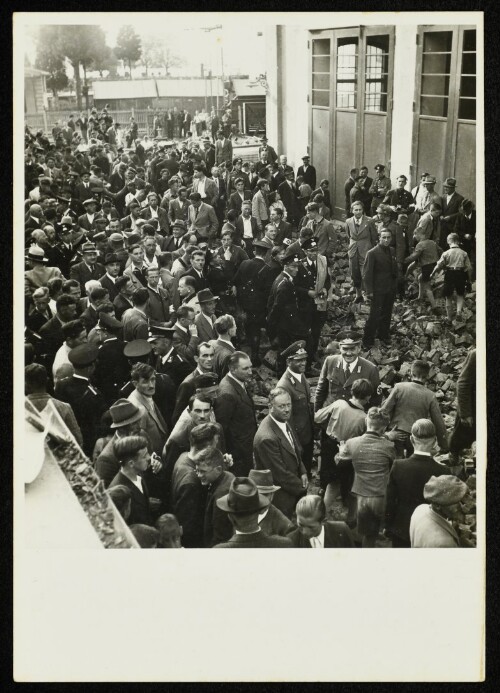 Kaminsprengung auf dem Bregenzer Hafengelände
