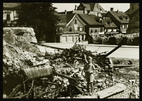 Die Ruine der Druckerei Teutsch in der Kaiserstraße in Bregenz