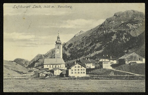 Luftkurort Lech, 1438 m. Vorarlberg