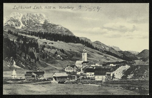 Luftkurort Lech, 1438 m. Vorarlberg