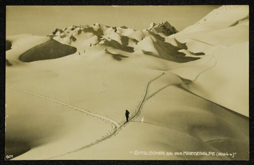 Gibslöcher bei der Kriegeralpe (2024 m)