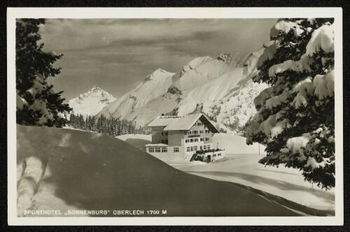 Sporthotel  Sonnenburg  Oberlech 1700 M