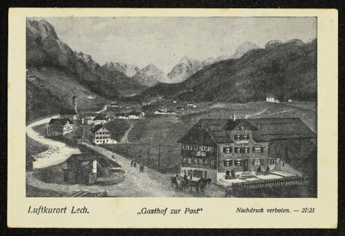 Luftkurort Lech :  Gasthof zur Post 