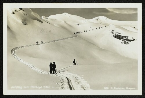 Aufstieg zum Rüfikopf 2363 m
