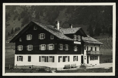 [Haus Bergfrieden Bes.: Oskar Zimmermann Lech a. Arlberg]