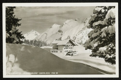 Sporthotel  Sonnenburg  Oberlech 1700 M