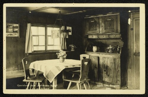 Gaststube zum  Goldenen Berg  bei Lech am Arlberg