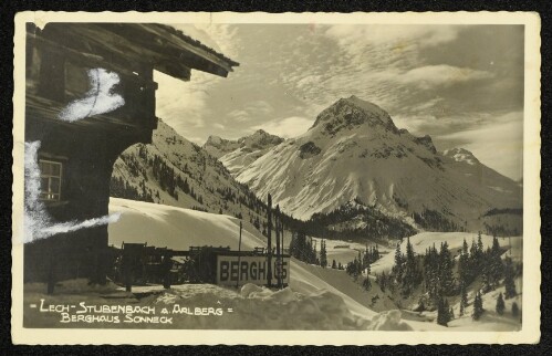 Lech Stubenbach a. Arlberg = Berghaus Sonneck