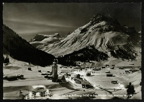 Lech a. Arlberg 1450 m bei Nacht