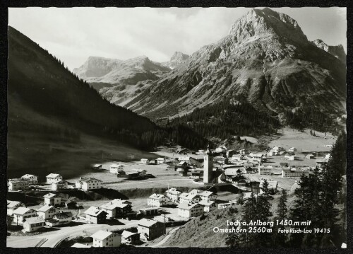 Lech a. Arlberg 1450 m mit Omeshorn 2560 m