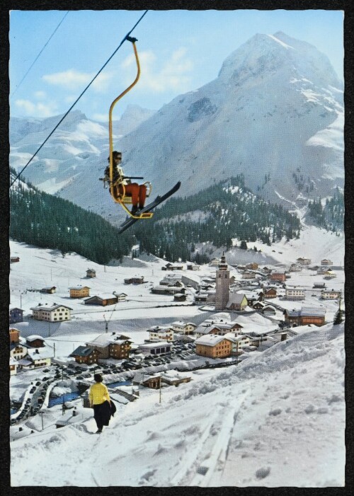 [Lech am Arlberg, 1441 m Schloßkopflift gegen Omeshorn]