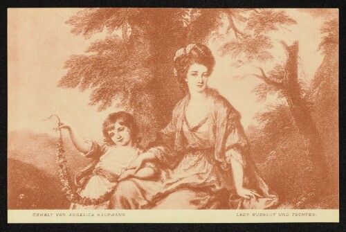 Gemalt von Angelica Kaufmann : Lady Rushout und Tochter