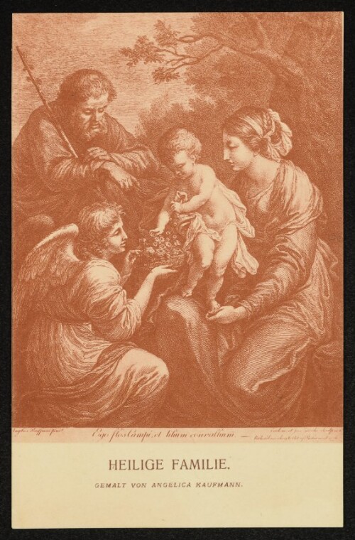 Heilige Familie : Gemalt von Angelica Kauffmann