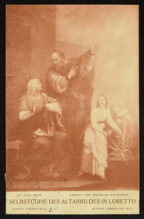 Selbstcopie des Altarbildes in Loretto : Gemalt von Angelica Kaufmann