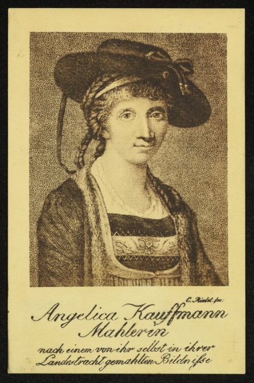 Angelica Kauffmann Mahlerin : nach einem von ihr selbst in ihrere Landestracht gemalten Bildnissen
