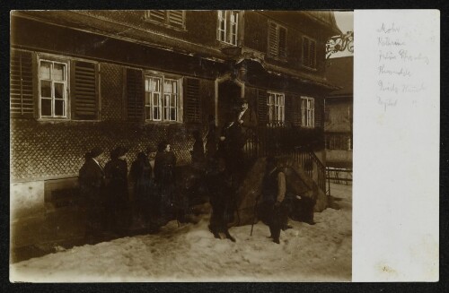 Gasthaus Hirschen in Schwarzenberg : [Correspondenz-Karte]