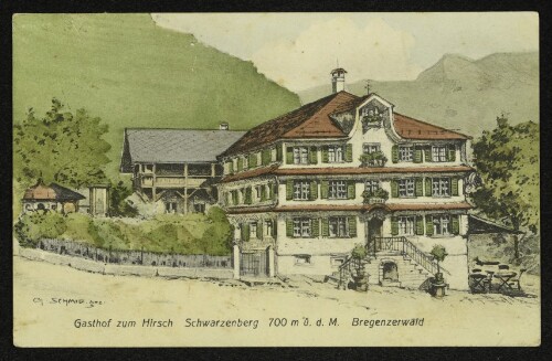 Gasthof zum Hirschen Schwarzenberg 700 m ü.d. M. Bregenzerwald