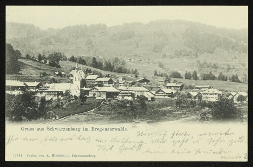 Gruss aus Schwarzenberg im Bregenzerwalde : [Correspondenz-Karte]