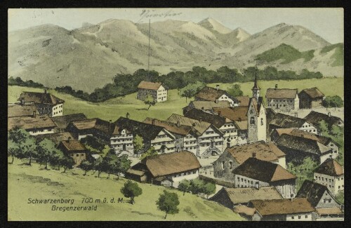 Schwarzenberg 700 m ü. d. M. Bregenzerwald