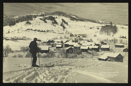 Winter-Sportplatz Schwarzenberg Breg. Wald : Hochälpele