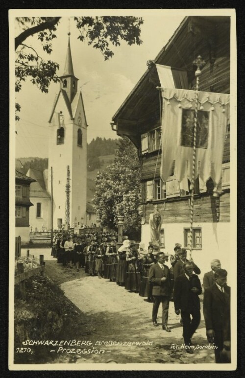 Schwarzenberg, Bregenzerwald : Prozession