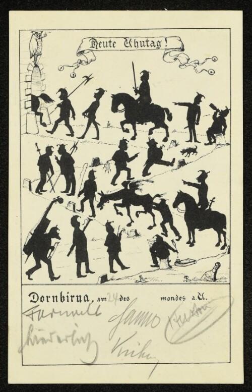 Dornbirna, am 24 des mondes a. A. : Heute Rhutag!