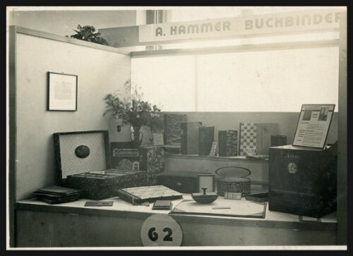 Ausstellungsstücke des Buchbinders Alois Hammer