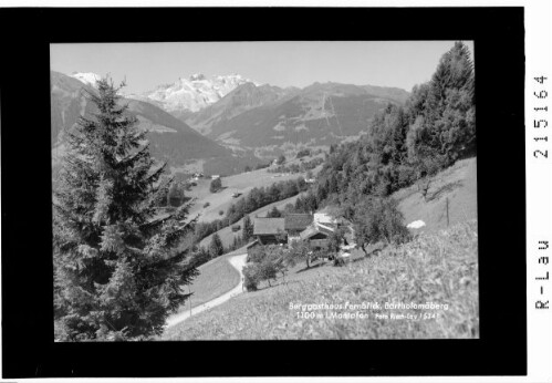 Bergasthaus Fernblick Bartholomäberg 1100 m im Montafon : [Blick von Innerberg - Bartholomäberg in den Rhätikon]