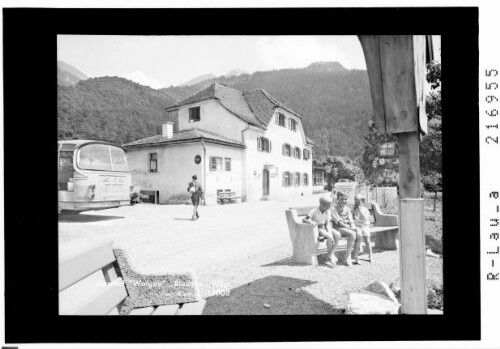 Gasthof Walgau, Bludenz, Vorarlberg : [Gasthof Walgau in Bludenz mit Gaisberg und Elsspitze]