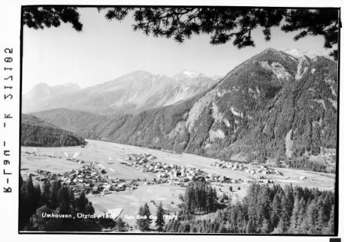Umhausen, Ötztal / Tirol : [Umhausen im Ötztal gegen Geigenkamm mit Blockkogel und Fundusfeiler]