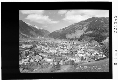 Landeck 816 m gegen Grabberg 2208 m / Tirol : [Landeck gegen Krahberg]
