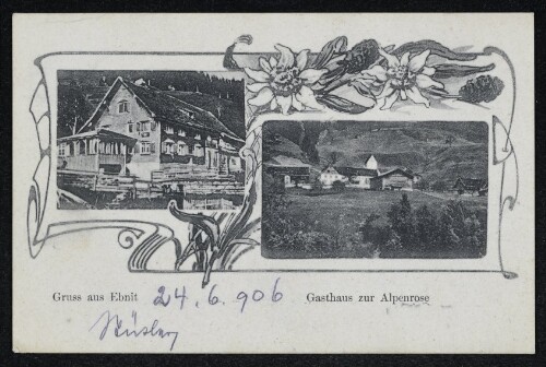 Gruss aus Ebnit : Gasthaus zur Alpenrose