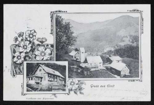 Gruss aus Ebnit ; Gasthaus zur Alpenrose