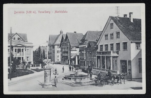 Dornbirn (430 m), Vorarlberg - Marktplatz