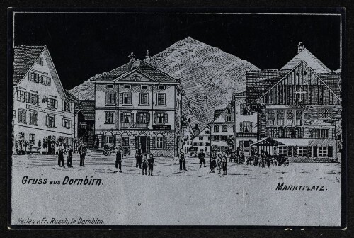 Gruss aus Dornbirn. Marktplatz