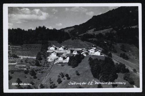 Siedlung der SS. Dornbirn Zanzenberg