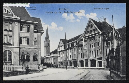 Dornbirn. Partie an der Bahnhofstraße