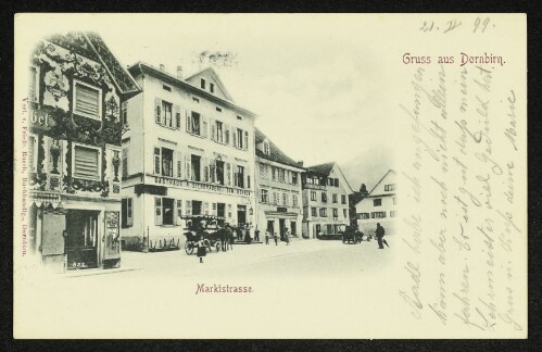 Gruss aus Dornbirn. Marktstrasse