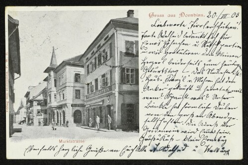 Gruss aus Dornbirn. Marktstrasse