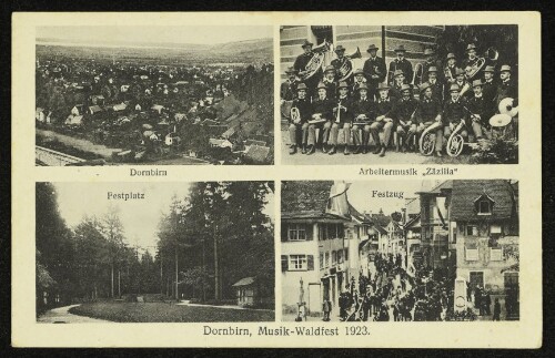 Dornbirn, Musik-Waldfest 1923