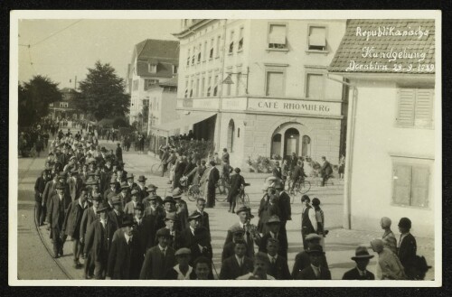 Republikanische Kundgebung Dornbirn 29.9.1929