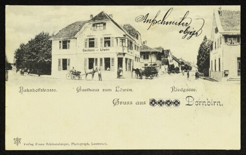 Gruss aus Dornbirn. Gasthaus zum Löwen